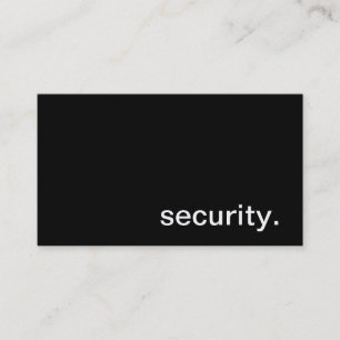 Visita Cartão de indústria da segurança