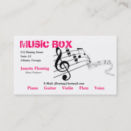 Visita Cartão de indústria musical