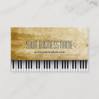 Cartão de indústria musical do piano do fundo do