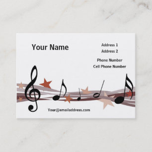 Visita Cartão de indústria musical - notas da música d