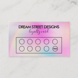 Visita Cartão de Lealdade de Deslocamento de Cores Person