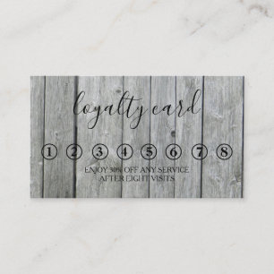 Visita Cartão de Lealdade preto e branco minimalista mod