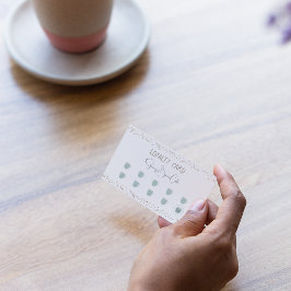 Visita Cartão de Lealdade Quirky Retro Compro Café