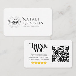 Visita Cartão de Link de Revisão de Código QR de Avaliaçõ
