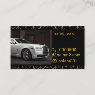 Visita cartão de luxo