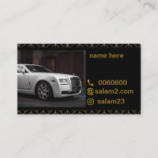 Visita cartão de luxo