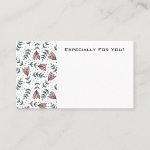 Visita Cartão de Mensagem de Buquê Boutique de Compro de 