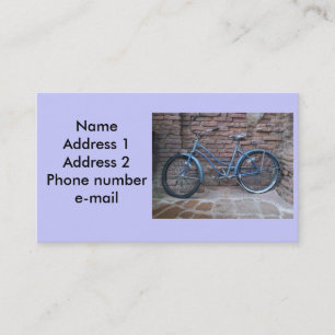 Visita Cartão de negócio da bicicleta do vintage