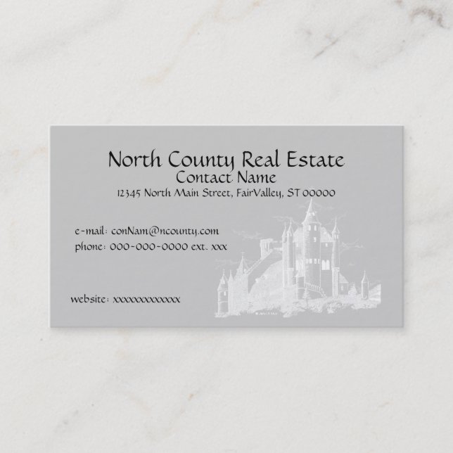 Visita Cartão de Negócios - Castelo (Frente)