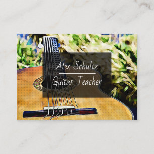 Visita Cartão de Negócios de Aulas de Guitarra