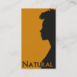 Visita Cartão de negócios de cabelo natural
