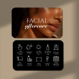 Visita Cartão de Negócios de Cuidados Pós-Faciais Fotográ