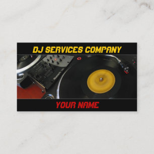 Visita Cartão de Negócios de DJ