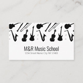 Visita Cartão de Negócios de Escola de Música