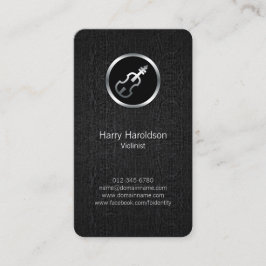 Visita Cartão de negócios de Grunge do Ícone Violinista