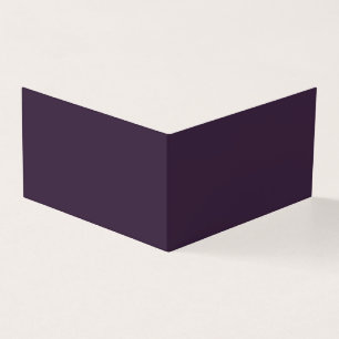 Visita Cartão de Negócios Dobrado Roxo Escuro