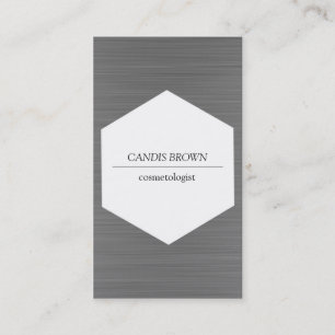 Visita Cartão de negócios escovado mínimo do