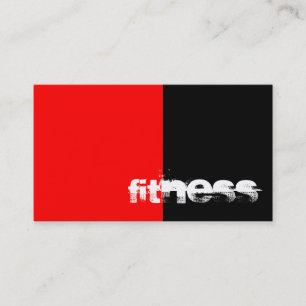 Visita Cartão de Negócios Fitness Esporte Listras Vermelh