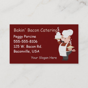 Visita Cartão de negócios leitão do cozinheiro chefe
