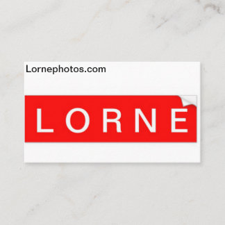 Visita Cartão de negócios Lorne