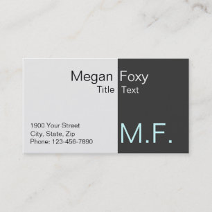 Visita Cartão de negócios para talento