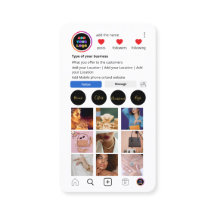 Cartão de Negócios Personalizado do Instagram | QR