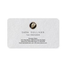 Cartão de negócios Premium do Preparador de Impost