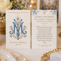 Cartão de Oração de Casamento Mariana Católica