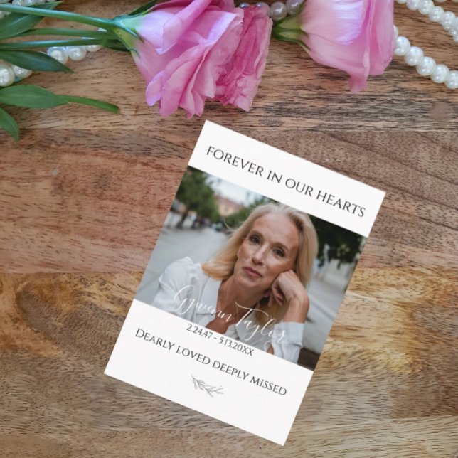 Visita Cartão de Oração de Foto Memorial do Funeral Elega (Criador carregado)