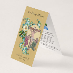 Visita Cartão de Oração de Jesus Funeral Católico Tradici