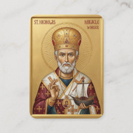 Visita cartão de oração de São Nicolau