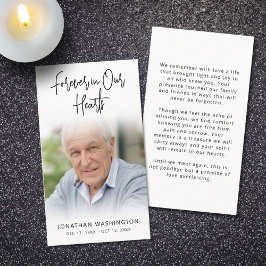 Visita Cartão de Oração Fotográfica do Coração Moderno pa