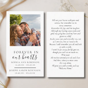 Visita Cartão de Oração Funeral Fotográfica do Memorial D