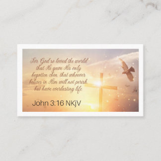Visita Cartão de Oração John 3:16