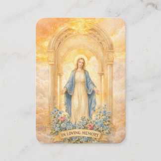 Visita Cartão de Oração Memorial Católico Lembrança de Fu