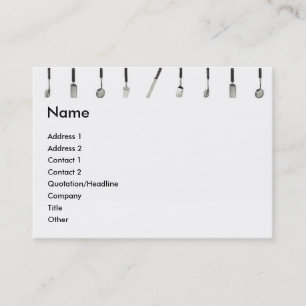 Visita Cartão de Perfil de Utensílios de Cozinha