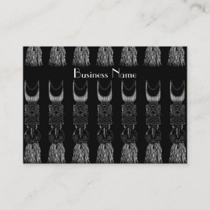 Visita Cartão de Perfil Máscaras Africanas Vintage