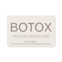 Cartão de Pós-assistência para Instrução Cream & B