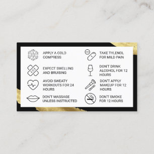 Visita Cartão de Pós-Cuidados Botox Rosa