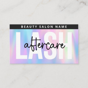 Visita Cartão de Pós-Cuidados Holográfico com Extensõ