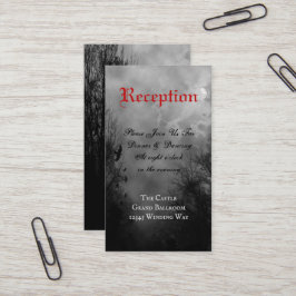 Visita Cartão De Recepção Personalizado De Lua Completa A