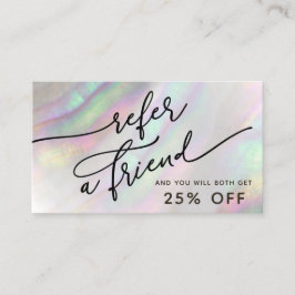 Visita cartão de referência de shell simulado