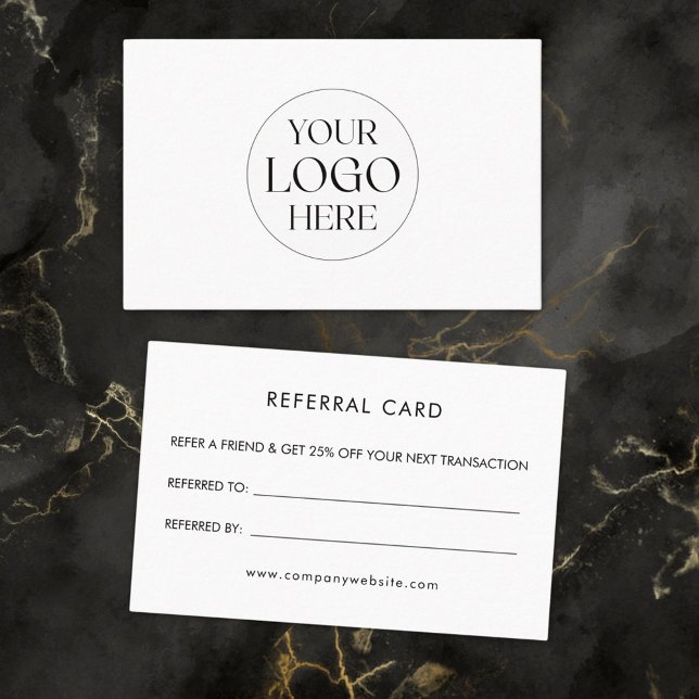 Visita Cartão de Referência Simples com Logotipo Empresar (Front and Back)