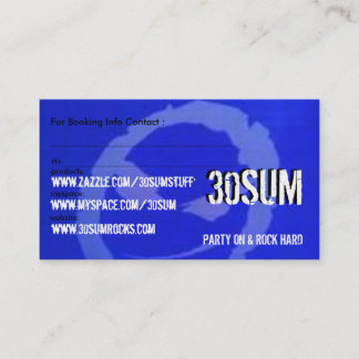 Visita CARTÃO de REGISTO 30SUM - personalizado