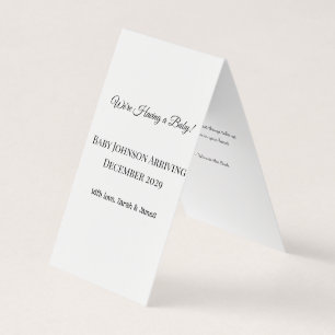 Visita Cartão de Revenda de Bebê Personalizado