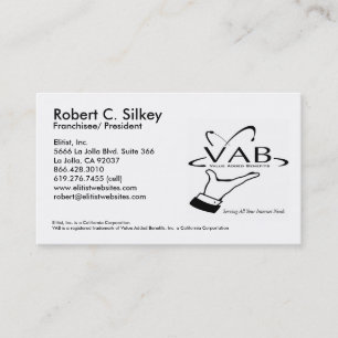 Visita Cartão de Robert Silkey