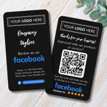 Cartão de Solicitação de Avaliação do Facebook com