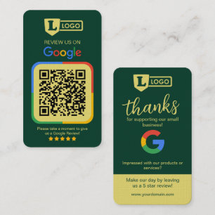 Visita Cartão de Solicitação de Avaliação do Google com C