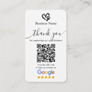 Visita Cartão de Solicitação de Avaliação Google para Tos