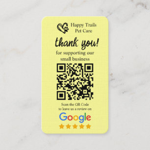 Visita Cartão de solicitação de avaliação no Google com c